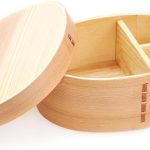 Wooden Lunch Box for Kids/Adult,Japanese Bento Box with divider Wood Bento Lunch Box for Picnicking Office Hiking Camping