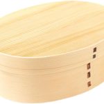 Wooden Lunch Box,Japanese Bento Box with divider Natural Wooden ,Lunch Box For Adult Picnicking Office Hiking Camping (B)