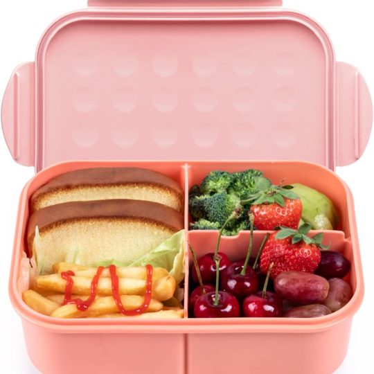 Bento Box,Bento Box Adult,Lunch Box,Leak Proof Lunch Containers,No BPAs and No Chemical Dyes Bento Lunch Box,Dishwasher and Microwave Safe Lunch Containers for Adults(1900ml Pink)