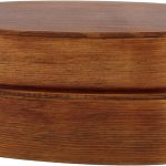 Wooden Lunch Box, Bento Box Adult Lunch Box LeakProof Stackable Japanese Bento Lunchbox Food Storage Container for Workers(Antique lacquer)
